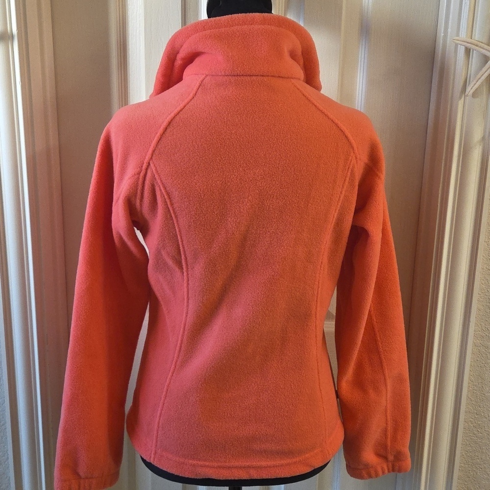 Columbia Vibrant Orange Full Zip Fleece Jacket - Picture 14 of 16